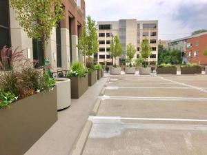 Fiberglass LiplessFlatBottom ReturnLip RecessedBase Planters