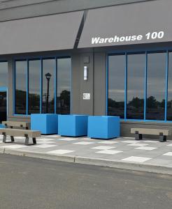 Return Lip Recessed Base Square Planter Custom Color