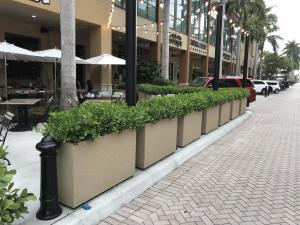 Streetscapes Fiberglass Planters Outdoor Seating 