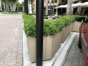 Fiberglass Planters for Outdoor Street Seating
