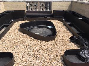 Fiberglass Custom Shaped Lipless Flat Bottom Planters